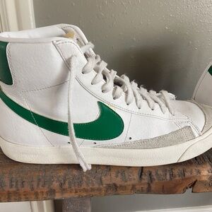 Used great condition Men’s size 9.5 Nike Blazers in Forest Green